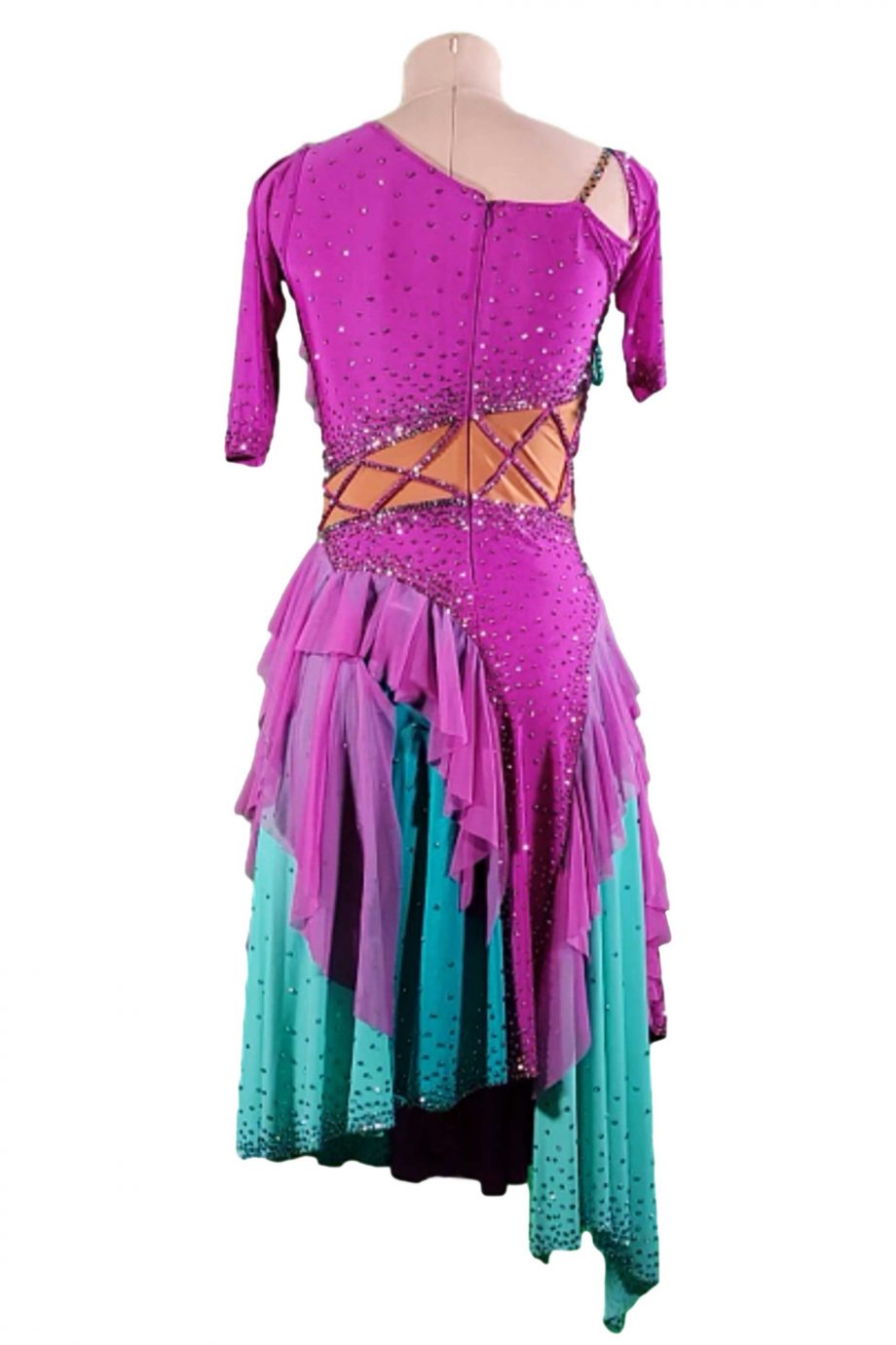 Cashay designer Latin dress | Bonel Back