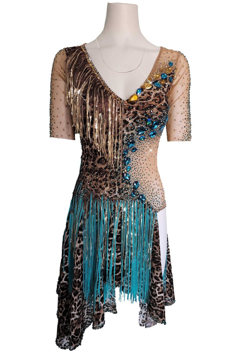 Cashay designer Latin dress | Tiger Front